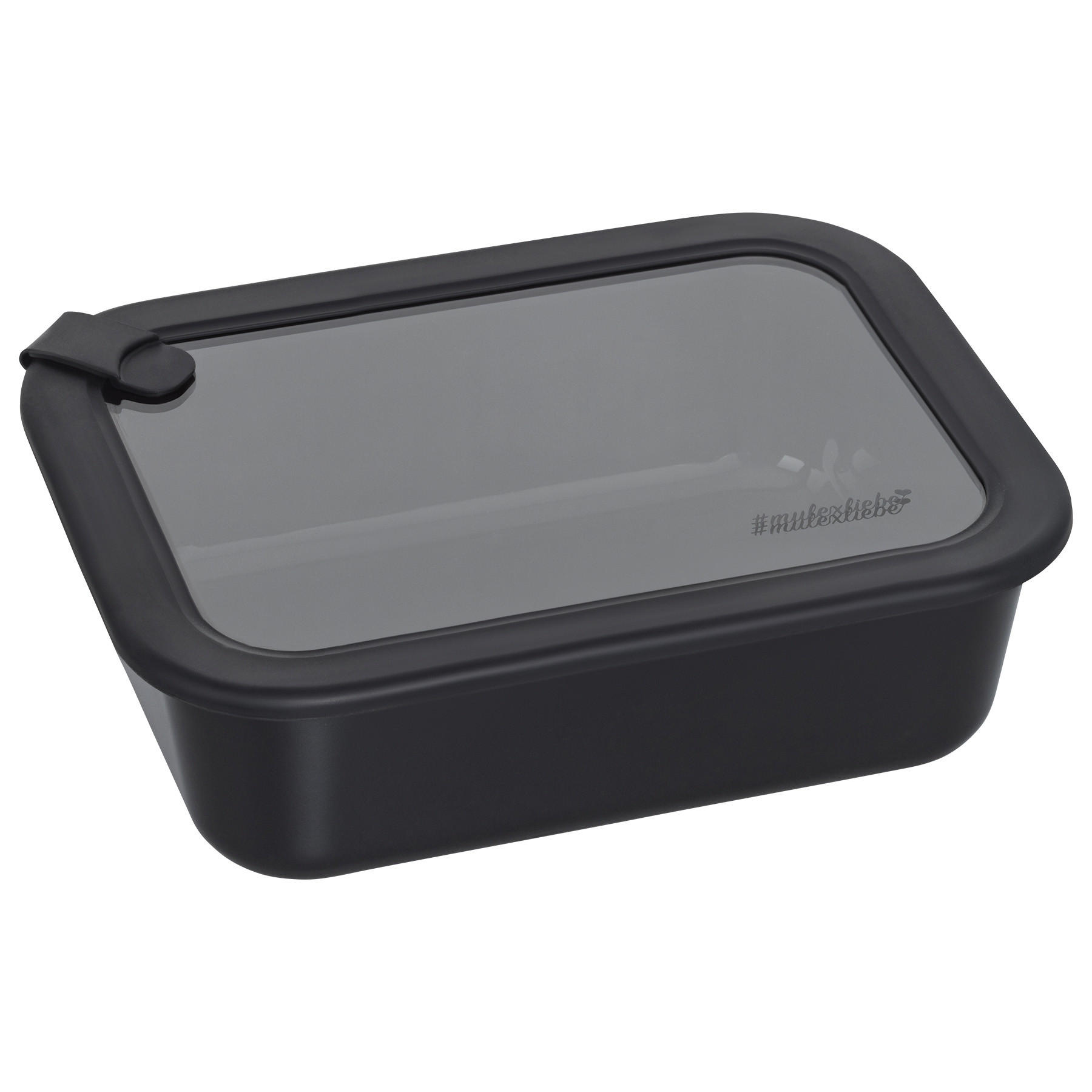 FRISCHHALTEDOSE LUND Meal Cube schwarz 1520 ml - Schwarz, Glas (17/8/23cm) - Mulex