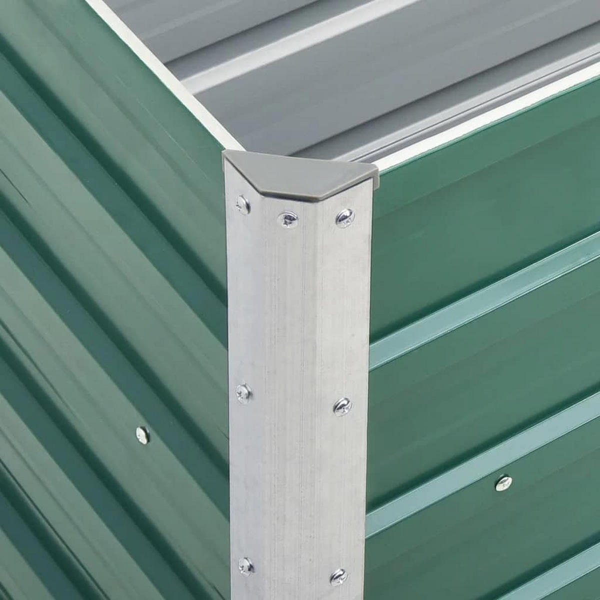 HOCHBEET für Garten OSKAR Grün 240x40x77 cm Metall - Grün, Metall (240/77/40cm) - DELUKE