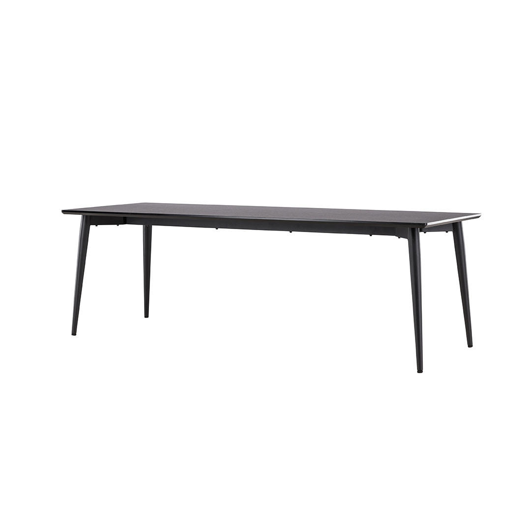 ESSTISCH, Ellis, Schwarz, MDF, 85 x 230 x 75 cm - Schwarz, Holzwerkstoff/Metall (230/85/75cm) - ebuy24