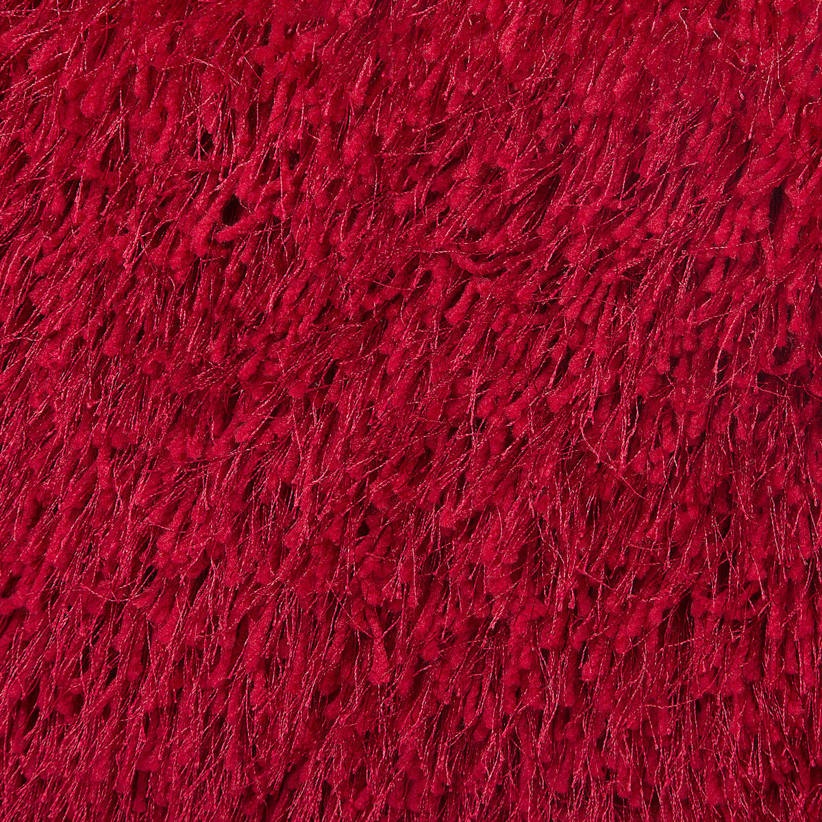 DEKOKISSEN 2er-Set Dunkelrot 45/45 cm Cide - Dunkelrot, Textil (45/45cm) - Beliani