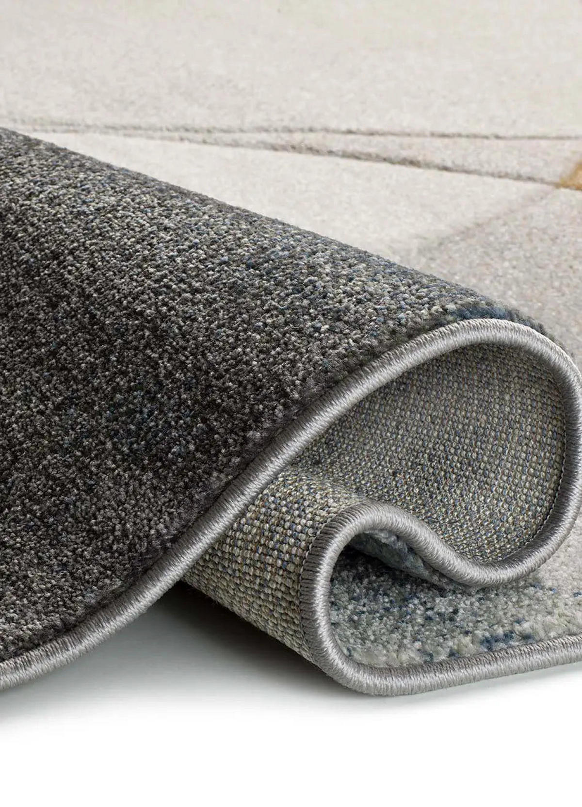 KURZFLORTEPPICH Grau / Blau Badet 160/230 cm - Blau/Grau, Naturmaterialien/Textil (160/230cm) - Atticgo