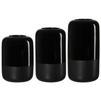 VASEN Dome Schwarz 20/25/30 cm 3er Set - Schwarz, Keramik (1cm) - Ritzenhoff Breker