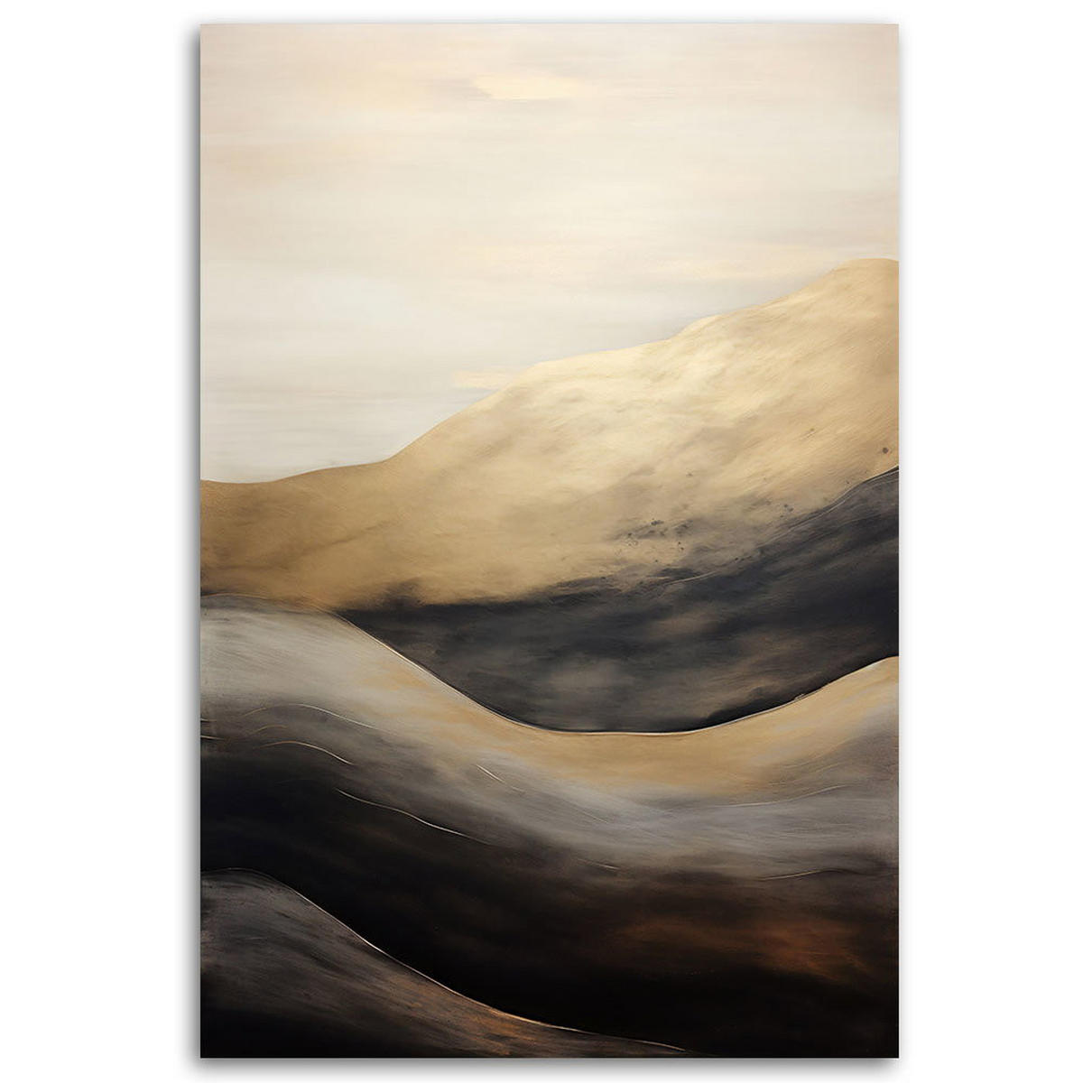 KUNSTDRUCK Gold 60/90 cm - Goldfarben, Textil (60/90cm) - KUNSTLOFT