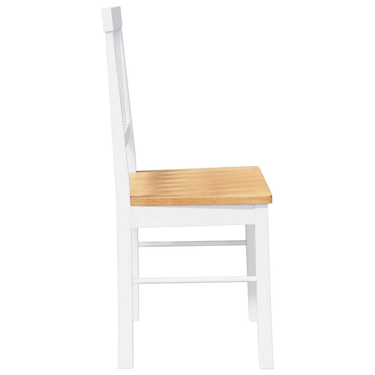 STUHL-SET 2 Stk Kargenhain 42.5/90/44.5 cm - Weiß, Holz (42.5/90/44.5cm) - ZMH