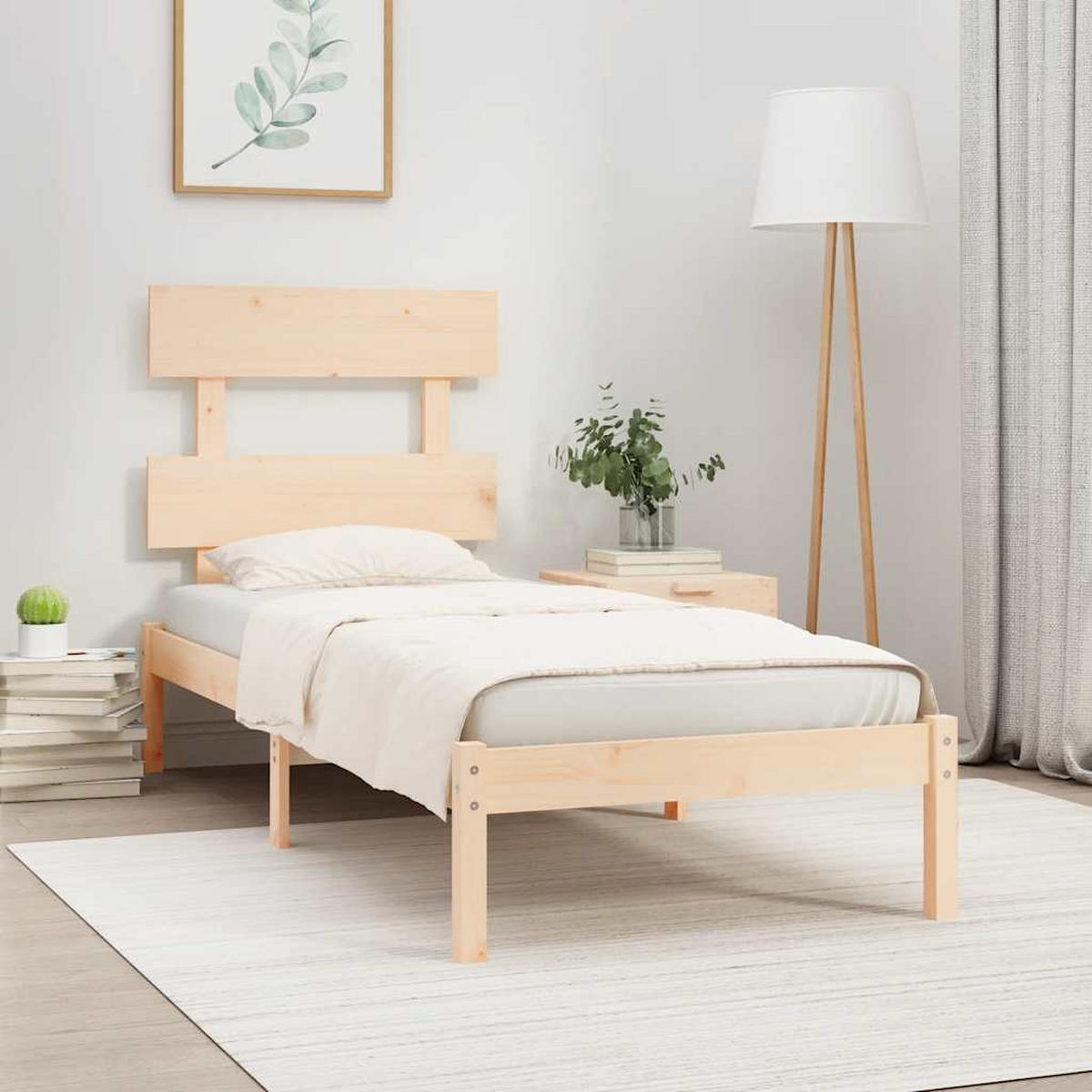 BETT Neeper 95.5/205.5 cm - Braun, Holz (90/200cm) - Nettlife
