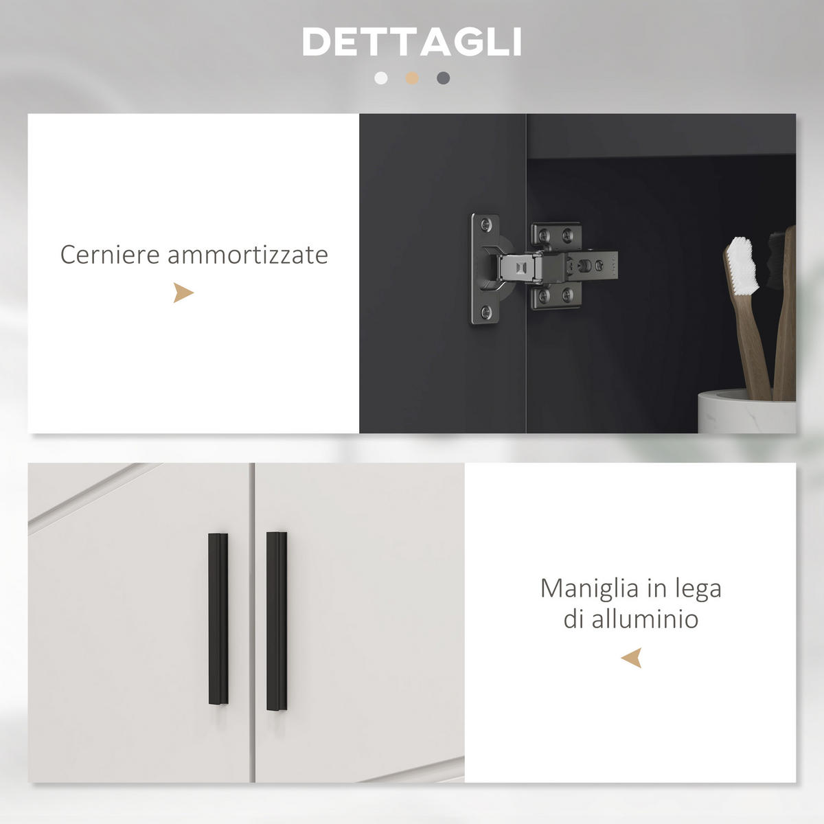 HÄNGESCHRANK Hellgrau 1 Stück - Hellgrau, Kunststoff (60/60/30cm) - GiPP