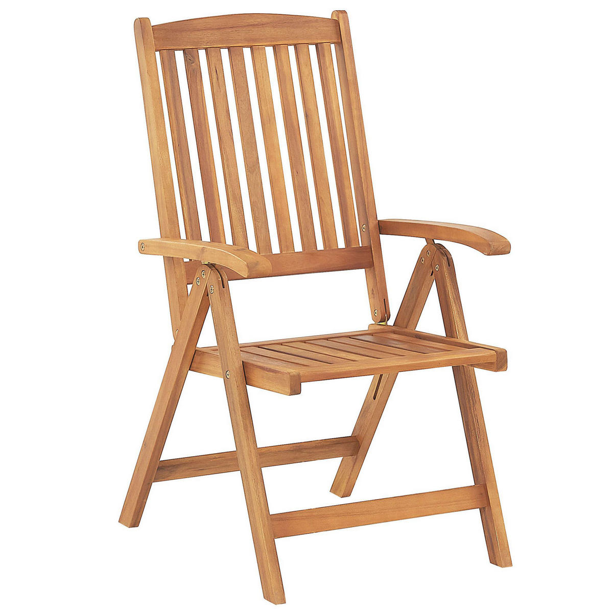 BALKONSET 2-Sitzer Akazienholz hellbraun verstellbar Java - Hellbraun, Holz - Beliani
