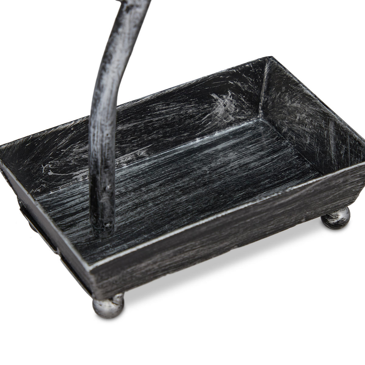 SCHMUCKBAUM - Silberfarben, Metall (31/31/8.5cm) - Relaxdays