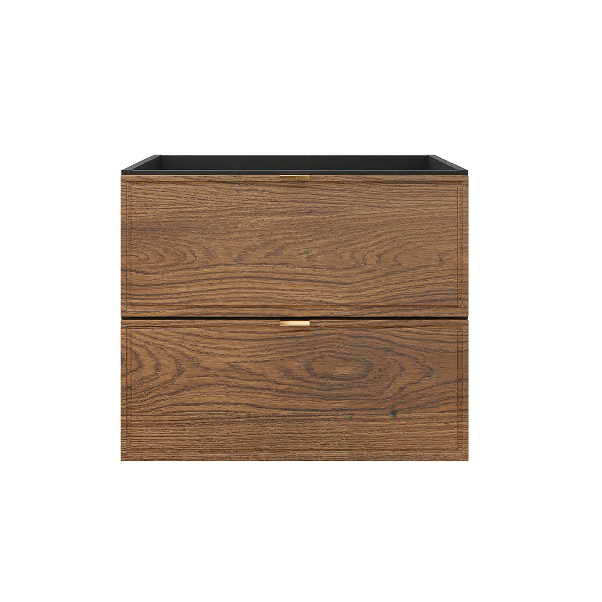 WASCHTISCHUNTERSCHRANK 60cm Elena Holz und Schwarz - Schwarz, Holzwerkstoff (60/50/46cm) - Petits-meubles