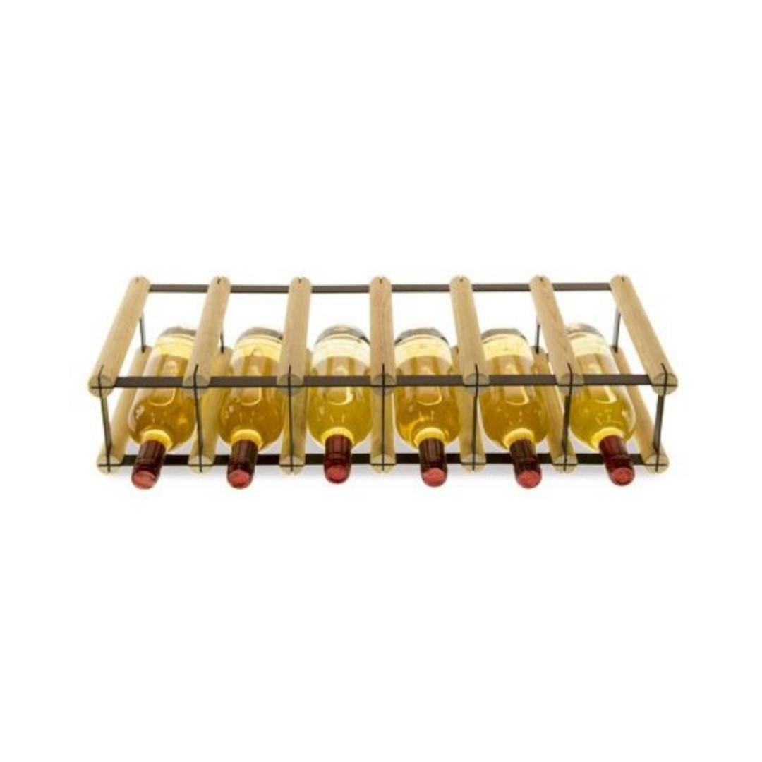 Proregal Weinregal Natur 62.5x12.5x24.5 cm