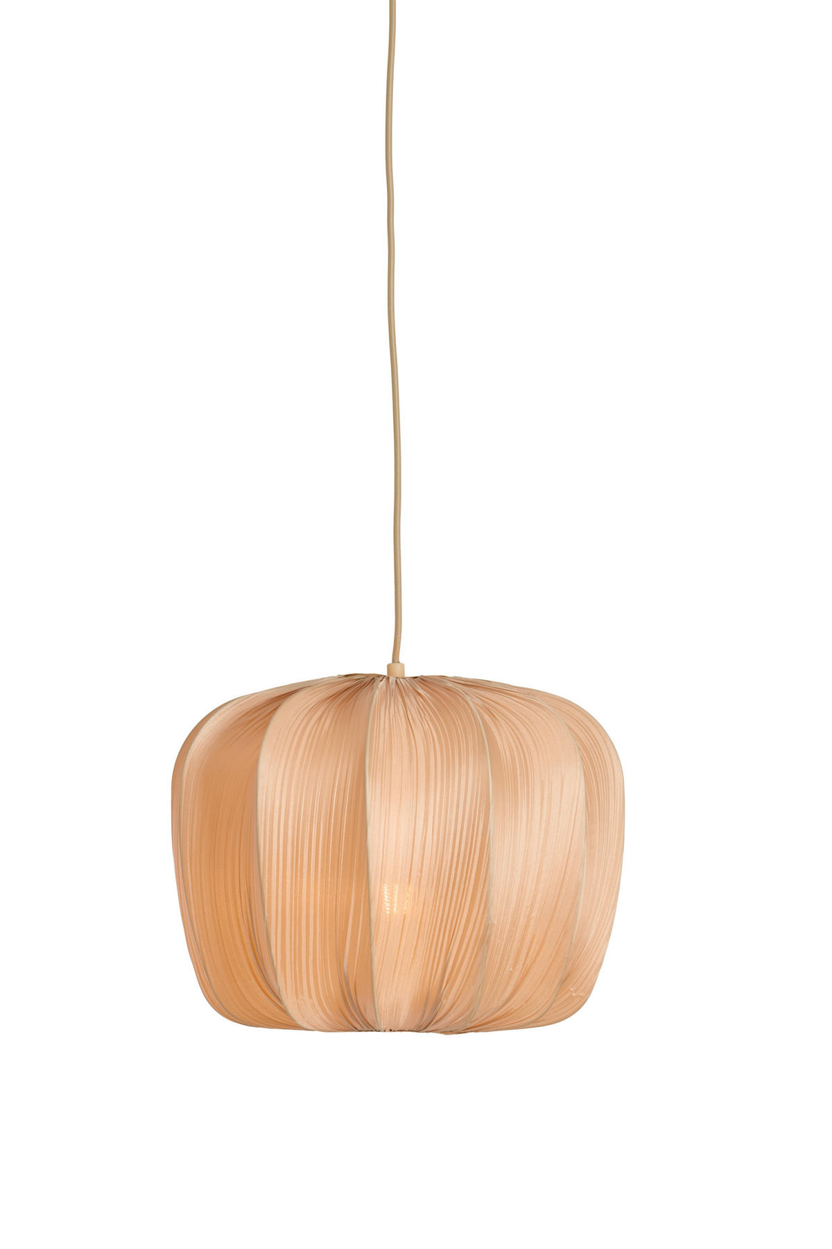 HÄNGELAMPE - Weiß - 40/40/30 cm - Weiß, Textil (40/40/30cm) - Light & Living
