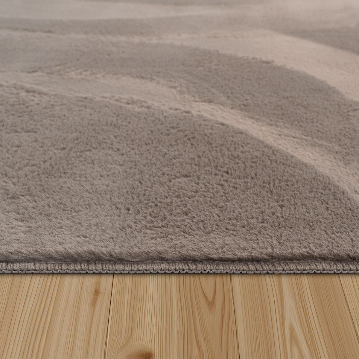 HOCHFLORTEPPICH 120/160 cm Soft 380 - Taupe, Textil (120/160cm) - Paco Home