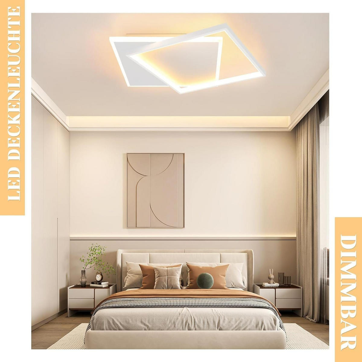 LED-DECKENLEUCHTE Daniela 44/40/6 cm - Weiß, Metall (44/40/6cm) - Nettlife