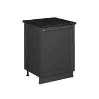 SPODNÁ SKRINKA POD DREZ Fame-Line, Antracitový vidiecky dom/antracitová, 60 cm - antracitová, kompozitné drevo (60/82/60cm) - Vicco