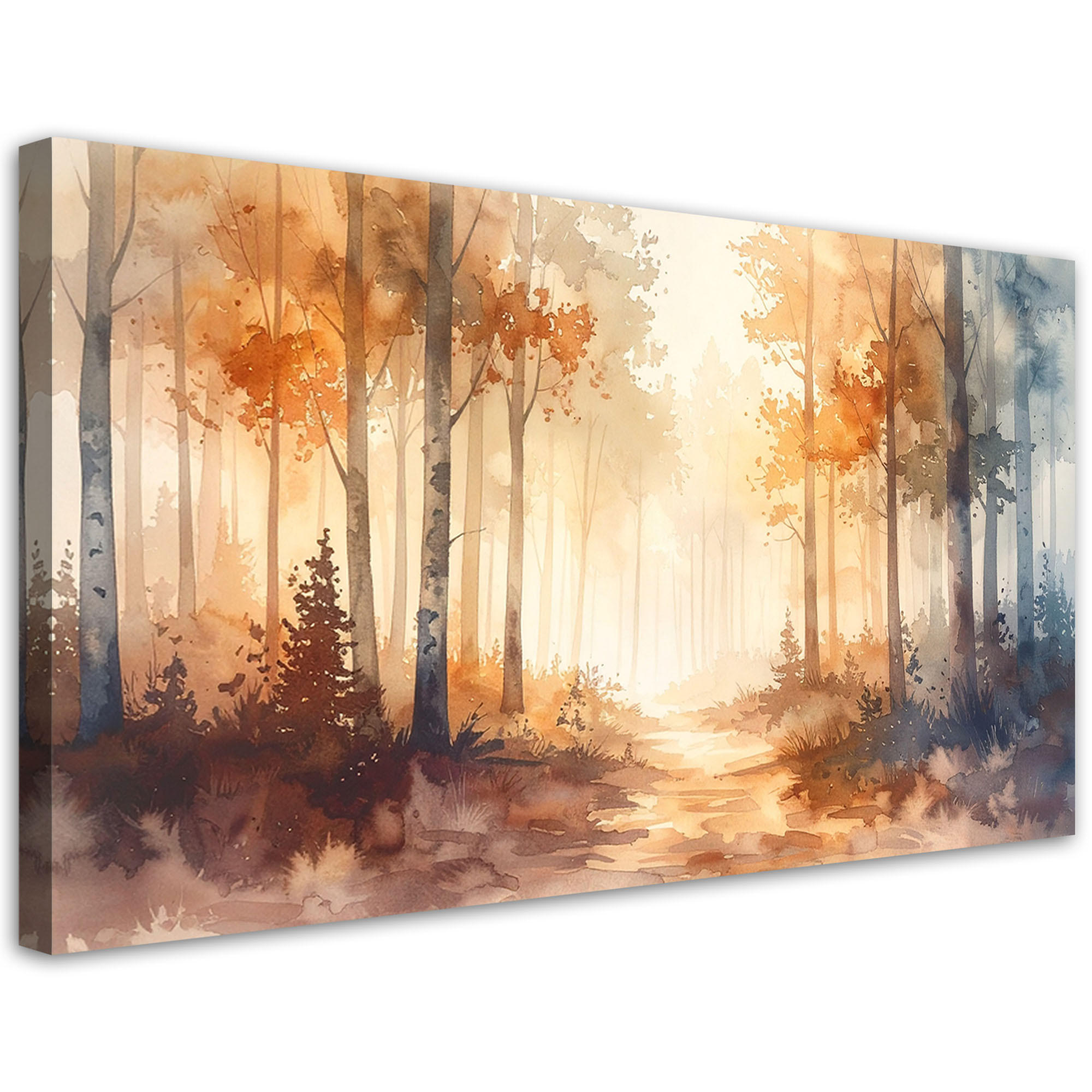 LEINWANDBILD Natur und Botanik 120x60cm - Orange, Textil (120/60cm) - Feeby