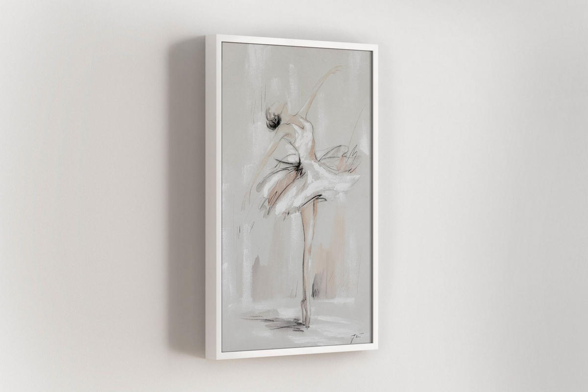 ACRYLBILD HANDGEMALT 60/90 cm - Beige, Holz/Textil (1.3/90cm) - KUNSTLOFT