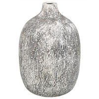 BLUMENVASE Terrakotta grau Vigo - Grau, Stein (36cm) - Beliani