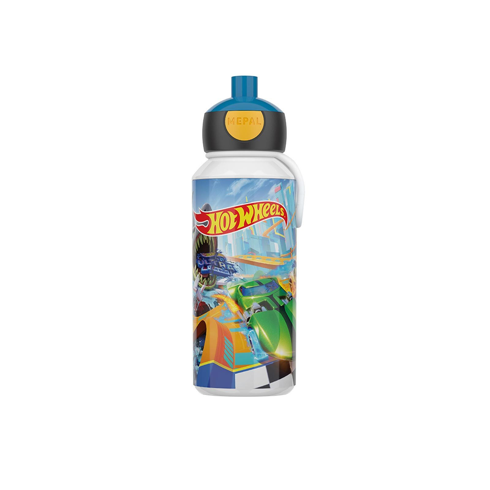 POP-UP TRINKFLASCHE Campus (2026) Hot Wheels 400 ml - Blau/Multicolor, Kunststoff (0.4L) - Mepal