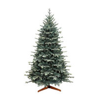 KÜNSTLICHER WEIHNACHTSBAUM OREGON mit Holzständer Höhe 150 cm - Grün, Kunststoff (92/150/92cm) - pink garten