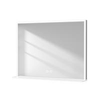 BADSPIEGEL mit Beleuchtung mit Ablage 80/60 cm - Weiß, Glas (60/3/80cm) - EMKE