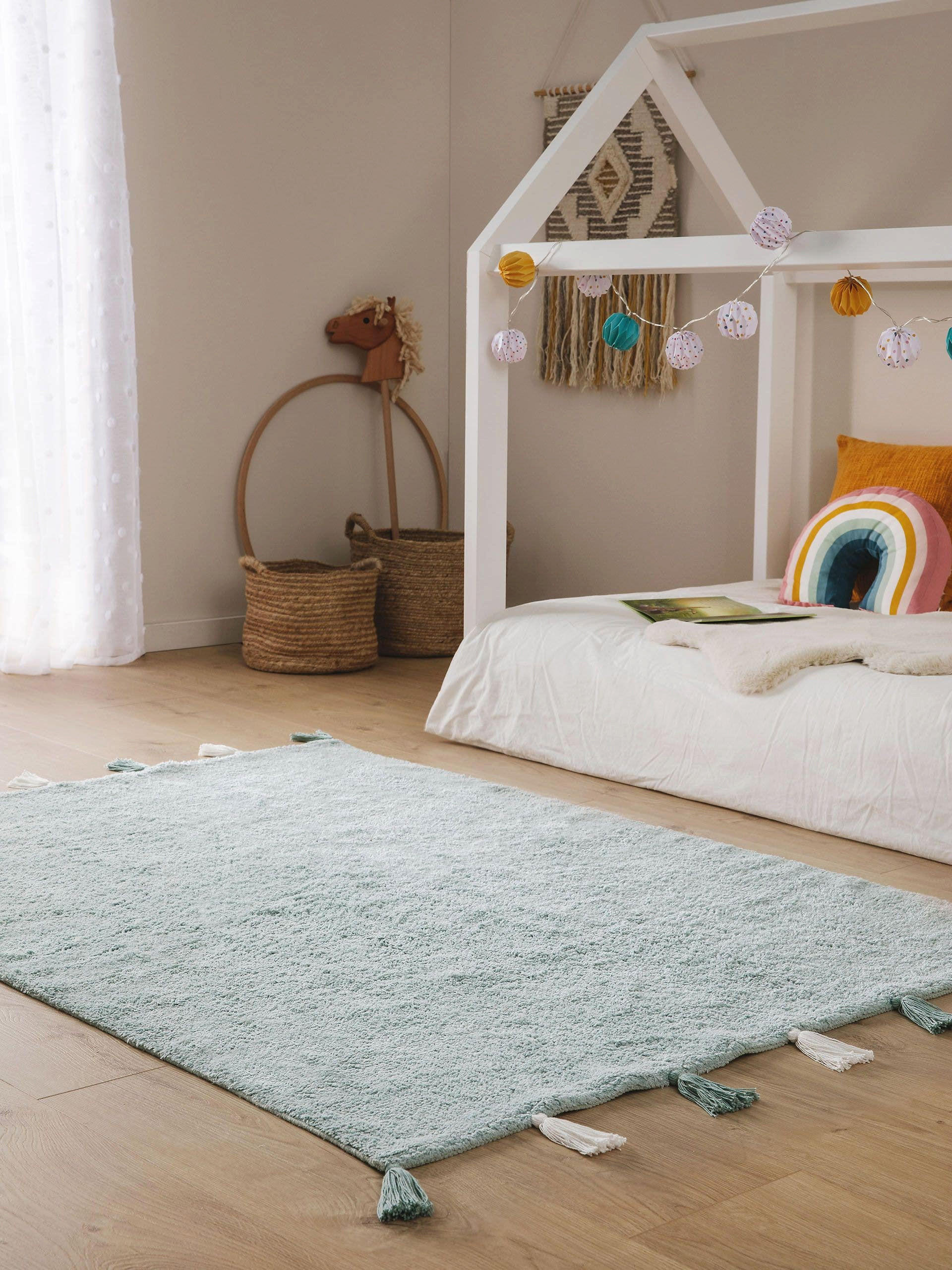 KINDERTEPPICH waschbar Malu Mint 150x220 cm - Mintgrün, Textil (150/220cm) - Lytte