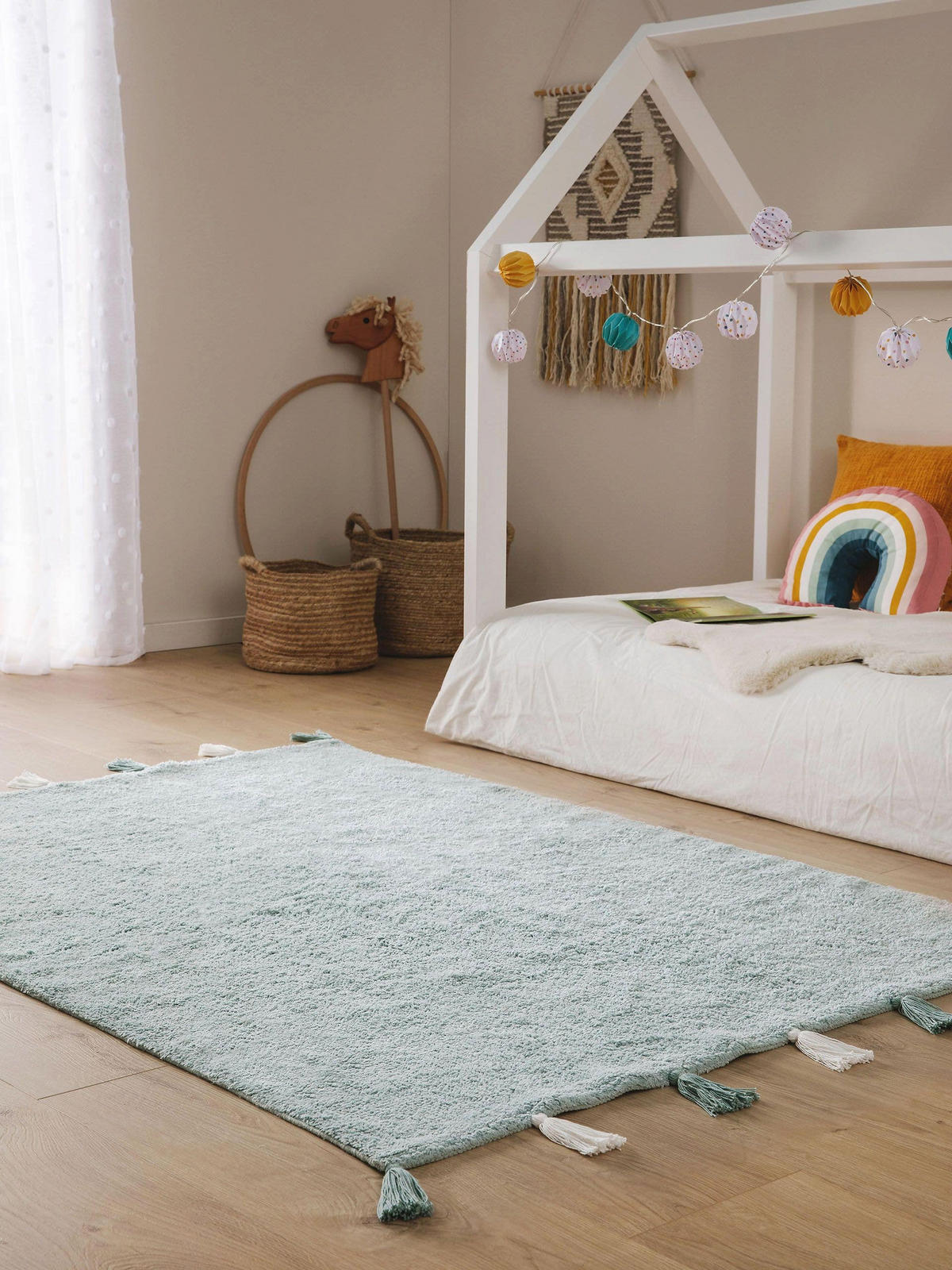 KINDERTEPPICH waschbar Malu Mint 120x170 cm - Mintgrün, Textil (120/170cm) - Lytte