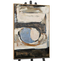 GEMÄLDE Geometrische Farben Schattenfugenrahmen Eichefarben 140x100 cm - Eichefarben, Holz (140/100cm) - YS-art gallery