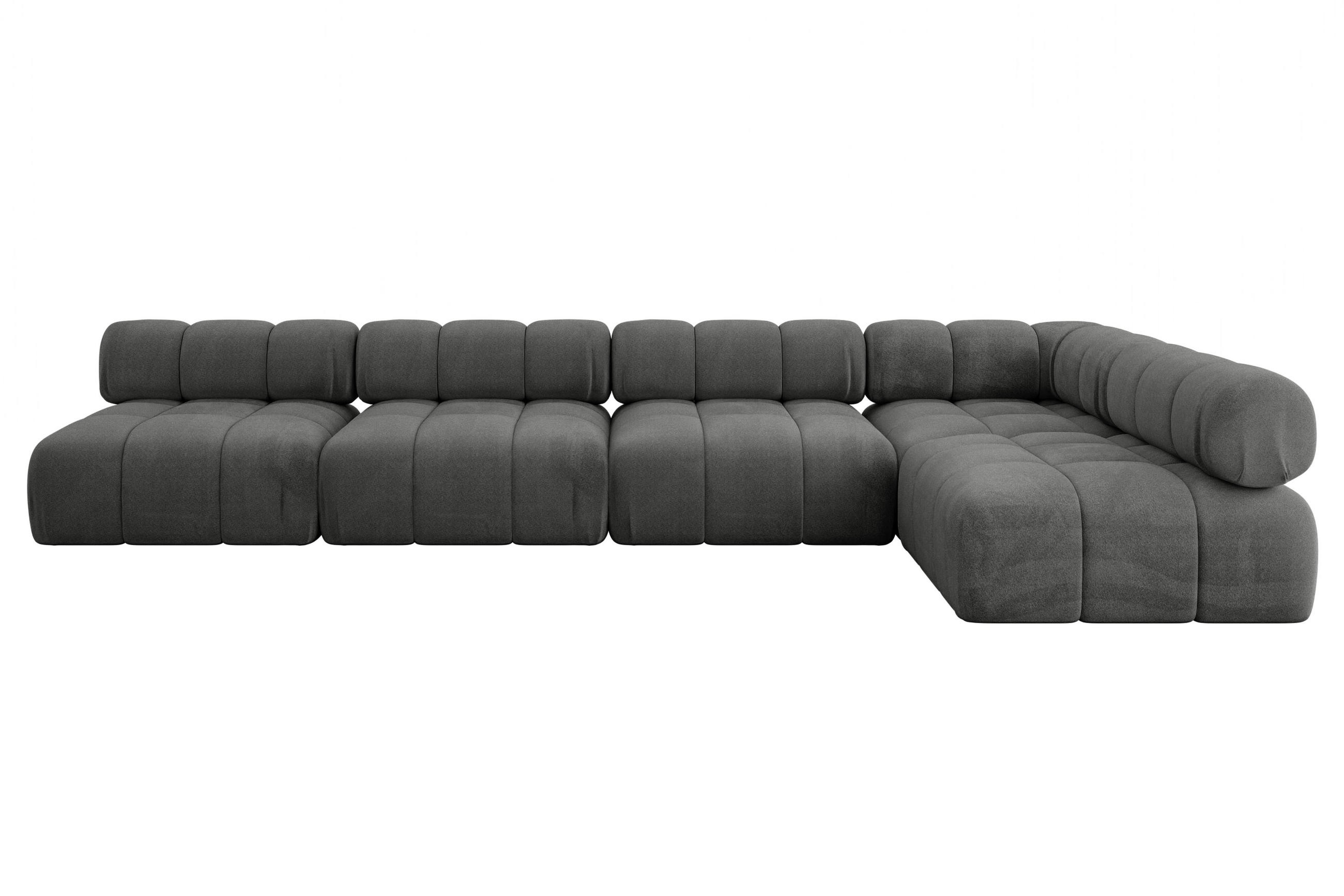 Altdecor Ecksofa Dunkelgrau 380x190 cm