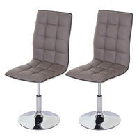 ESSZIMMERSTUHL Anthrazit 2er-Set - Taupe/Anthrazit, Textil (43/103/54cm) - Jamb