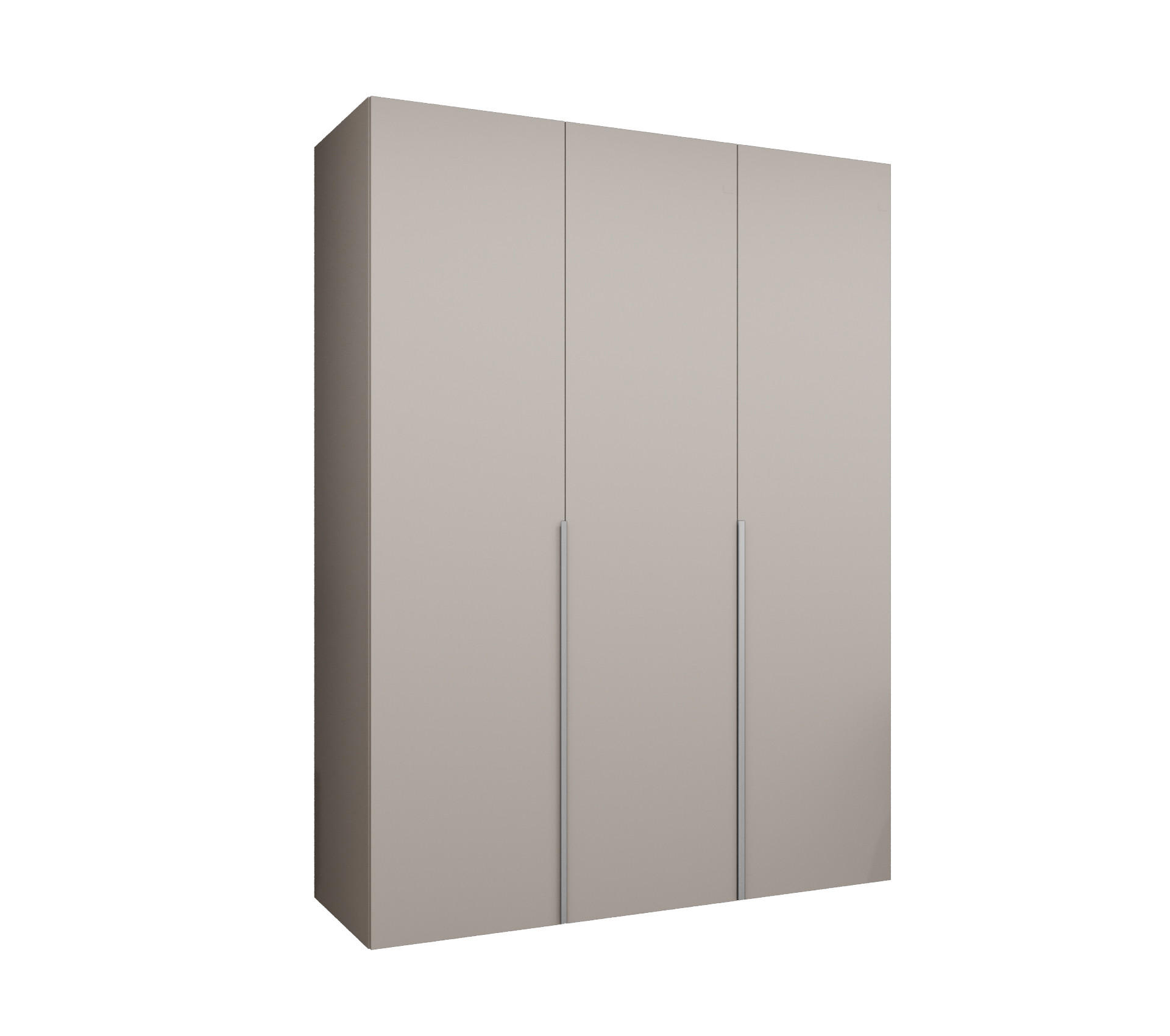 DREHTÜRENSCHRANK 202/150/52 3-türig - Kaschmir, Holz (150/202/52cm) - Abiks Möbel