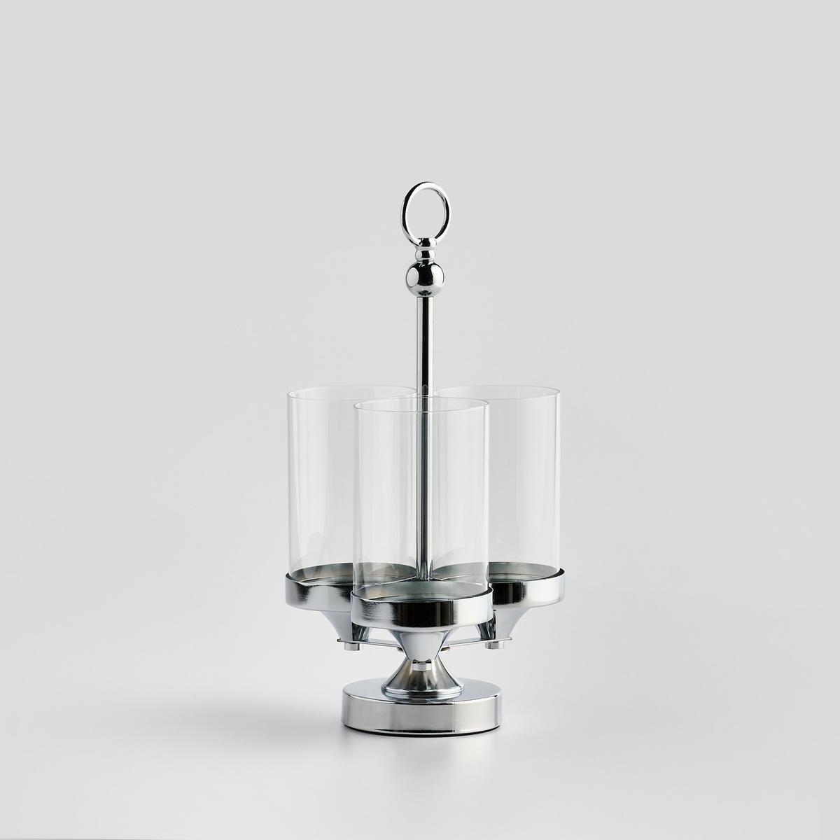 KERZENSTÄNDER Cassas - Silberfarben, Metall (21/40/21cm) - home&you