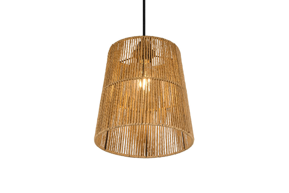 HÄNGELAMPE HOLM - Braun - 24/24/150 cm - Braun, Papier (24/24/150cm) - Trio Leuchten