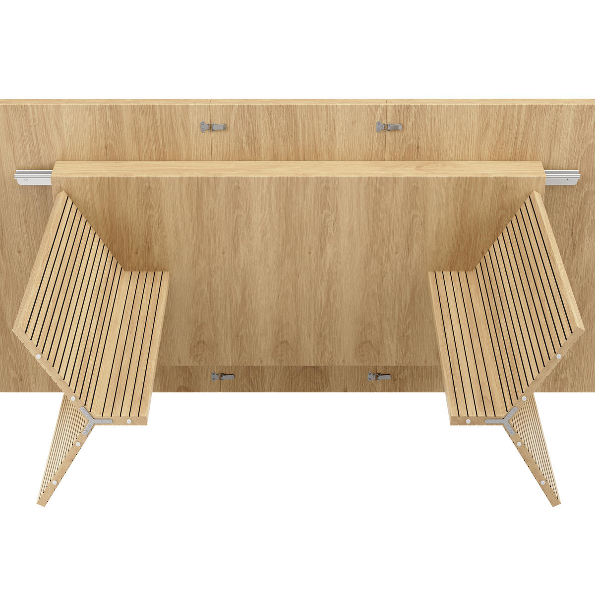 ESSTISCH ausziehbar 120-160/80/76,1 cm DE-39643 Eiche hell - Naturfarben, Holzwerkstoff (80/120/76.1cm) - ComfortXL
