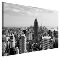 LEINWANDBILD Stadt 90x60 cm - Multicolor, Holz (90/60cm) - LUMASOUL