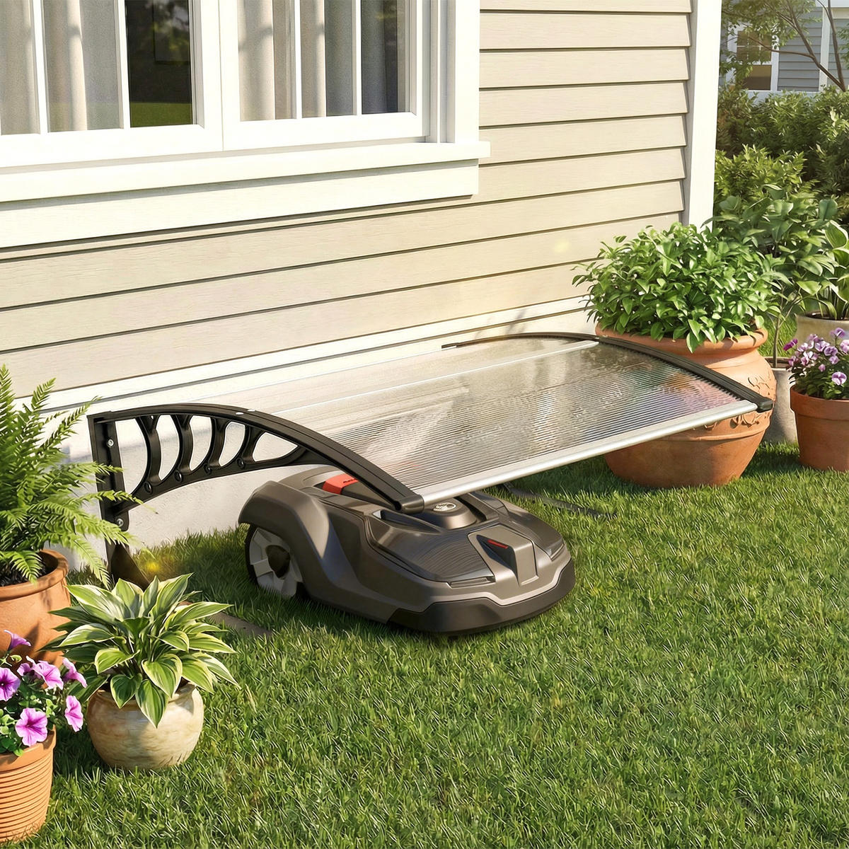 KLEINGARAGE DE-13872 mit Polycarbonat-Dach Weiß - Weiß, Kunststoff (81/43/100cm) - ComfortXL