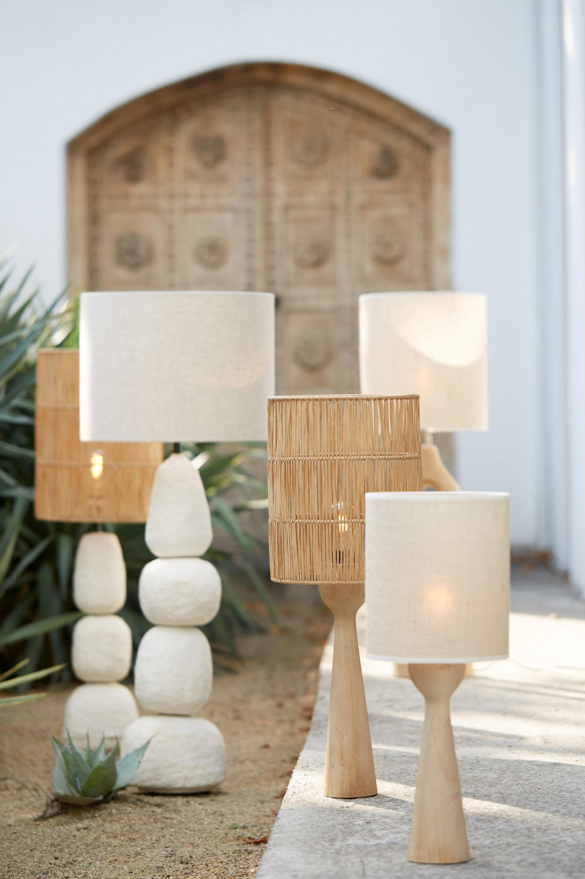 LAMPENFUSS Festina Braun Ø9/33 cm - Hellbraun, Holz (9/9/33cm) - Light & Living