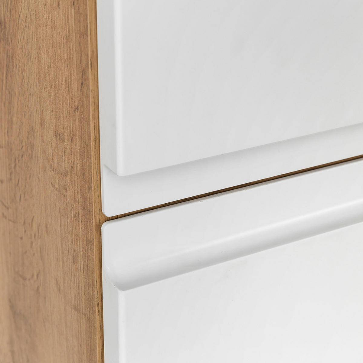 BADMÖBEL-SET 5-TLG. Vasto-03 - Weiß, Holzwerkstoff (190/200/47cm) - Lomado