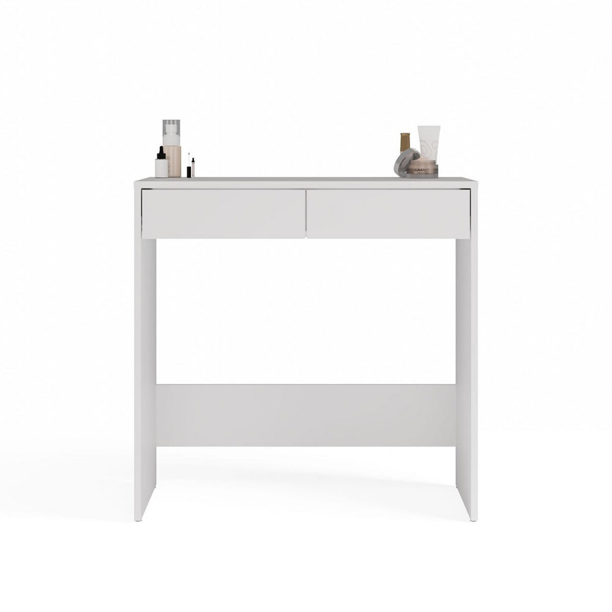 SCHREIBTISCH Weiß 81/80/50 - Weiß, Holzwerkstoff (50/81/80cm) - RAUMHIRSCH FURNITURE