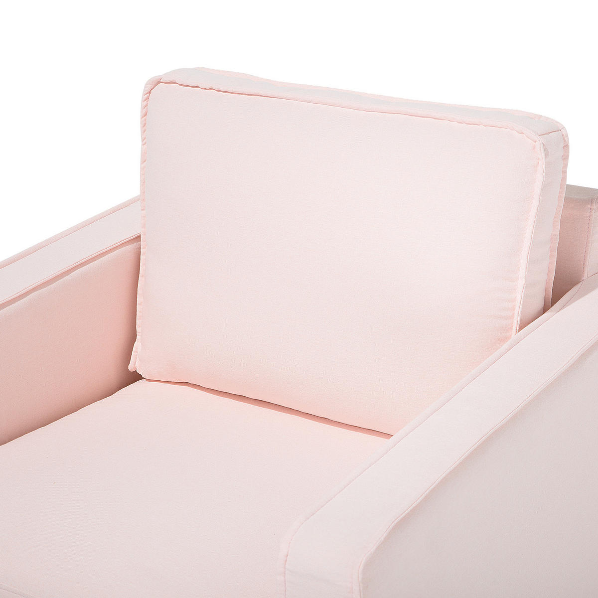 SESSEL Polsterbezug Rosa Vind - Pink, Textil/Metall (76/82/82cm) - Beliani