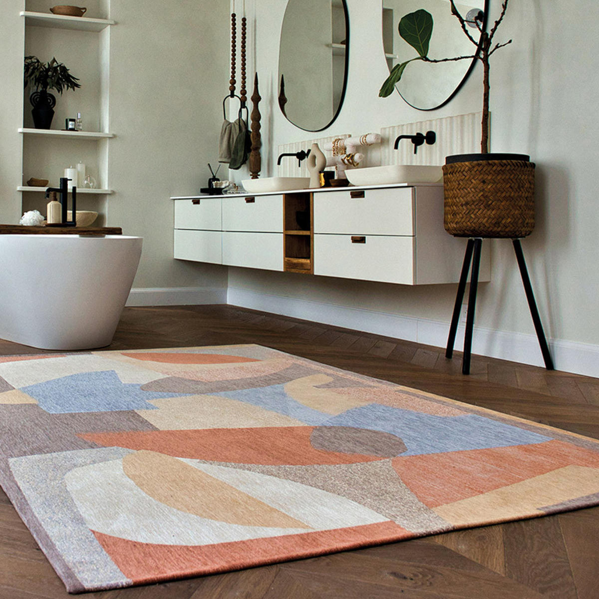 TEPPICH Secret Gallery Shapes 170/240 cm - Multicolor, Kunststoff/Textil (170/240cm) - Louis De Poortere