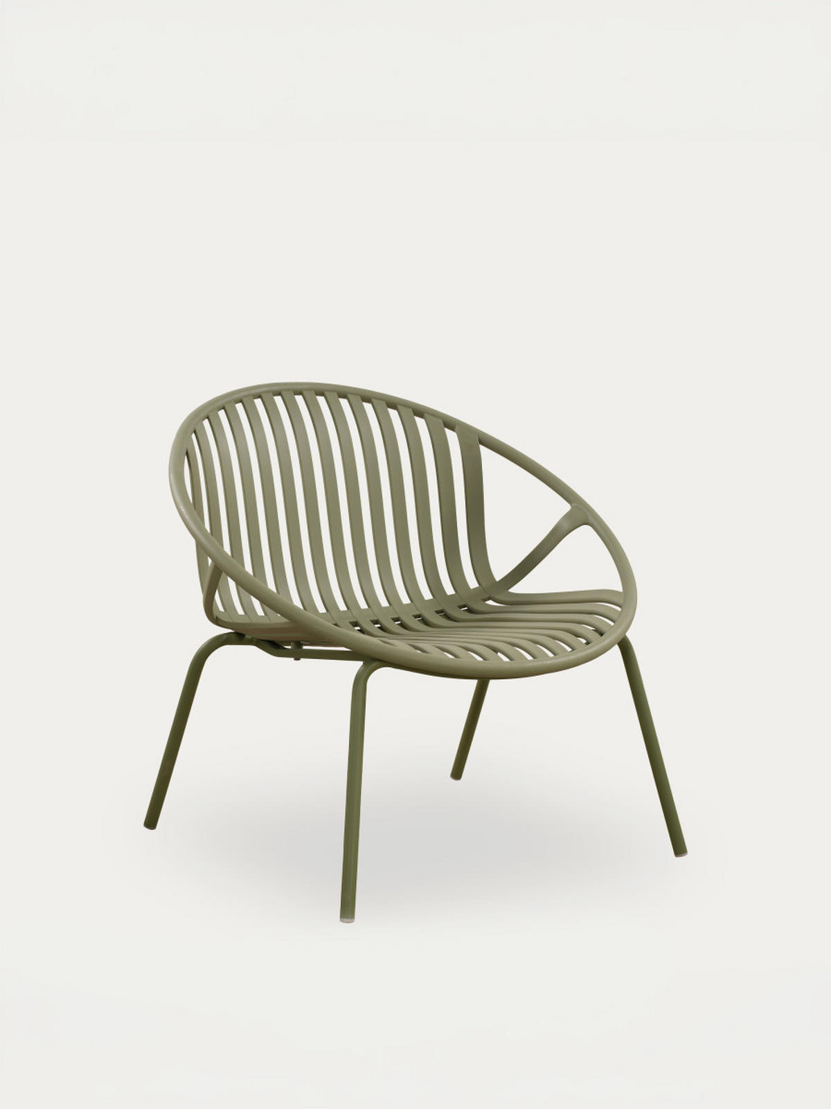 LOUNGESESSEL Barow Grün 79.5 cm x 72.5 cm - Grün, Kunststoff (79/72/71cm) - Kenay Home