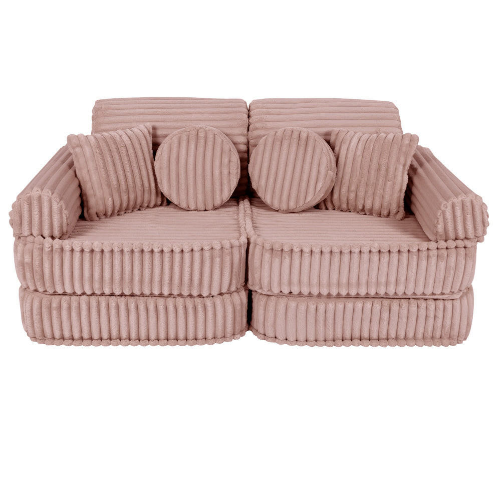 KINDERSOFA, Pocket Basic, Churros, Rubinchoco - Violett, Textil (120/25/60cm) - MeowBaby