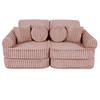 KINDERSOFA, Pocket Basic, Churros, Rubinchoco - Violett, Textil (120/25/60cm) - MeowBaby