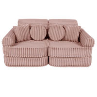 KINDERSOFA, Pocket Basic, Churros, Rubinchoco - Violett, Textil (120/25/60cm) - MeowBaby