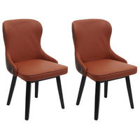 ESSZIMMERSTUHL Rotbraun, Braun 2er-Set - Rotbraun/Braun, Textil (53/86/53cm) - MCW