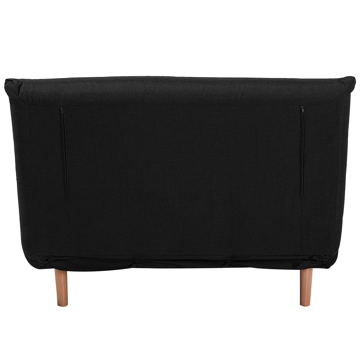 1-SITZER-SCHLAFSOFA Polyester Schwarz Setten - Schwarz, Textil (104/82/190cm) - Beliani