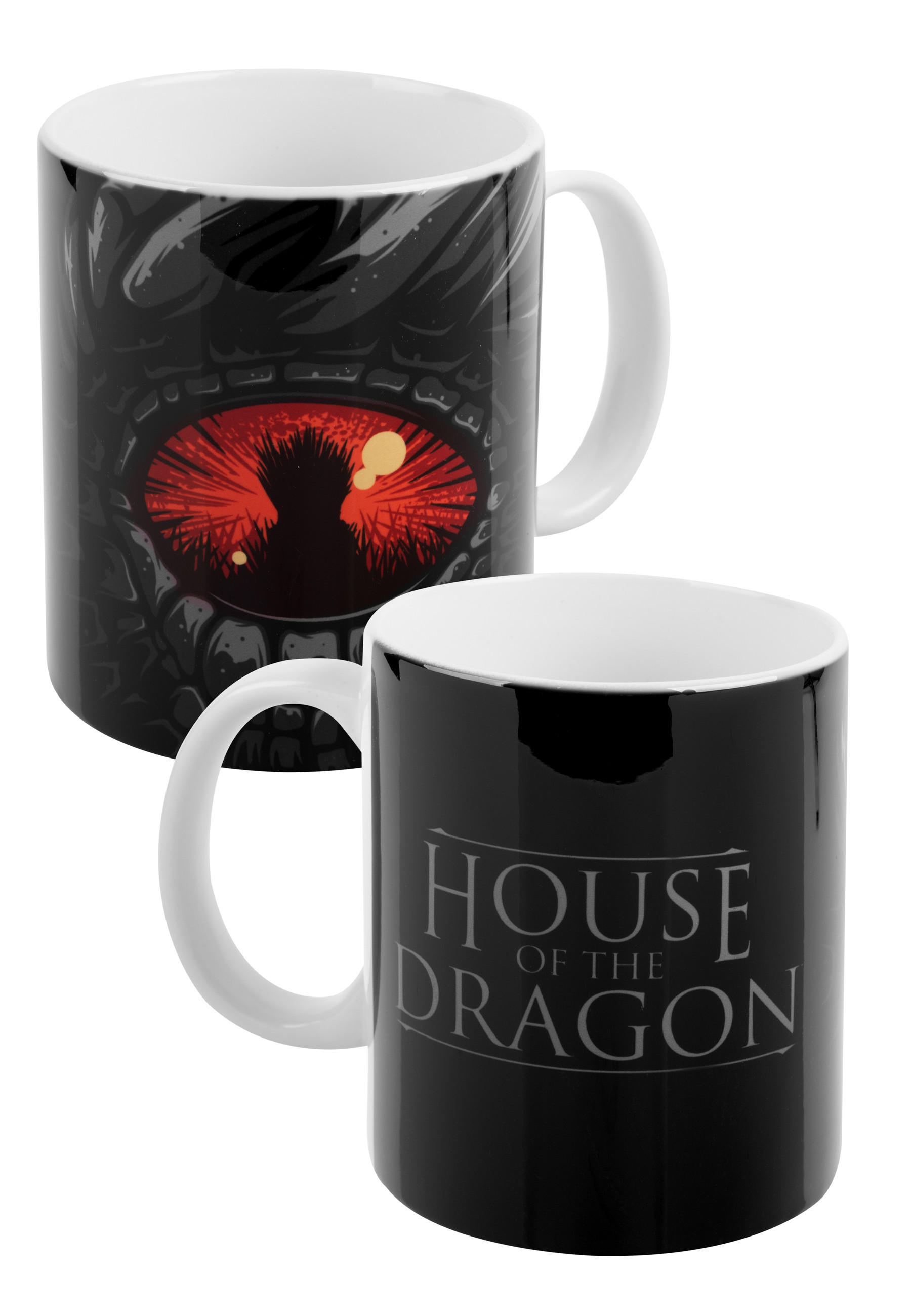 KAFFEEBECHER House of the Dragon Dragon Eye Schwarz 320 ml - Schwarz, Keramik (0.32L) - Game of Thrones