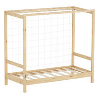 KINDERBETT Fußballtor 70x140 cm Natur - Hellbraun, Holz (70/140cm) - ML-DESIGN