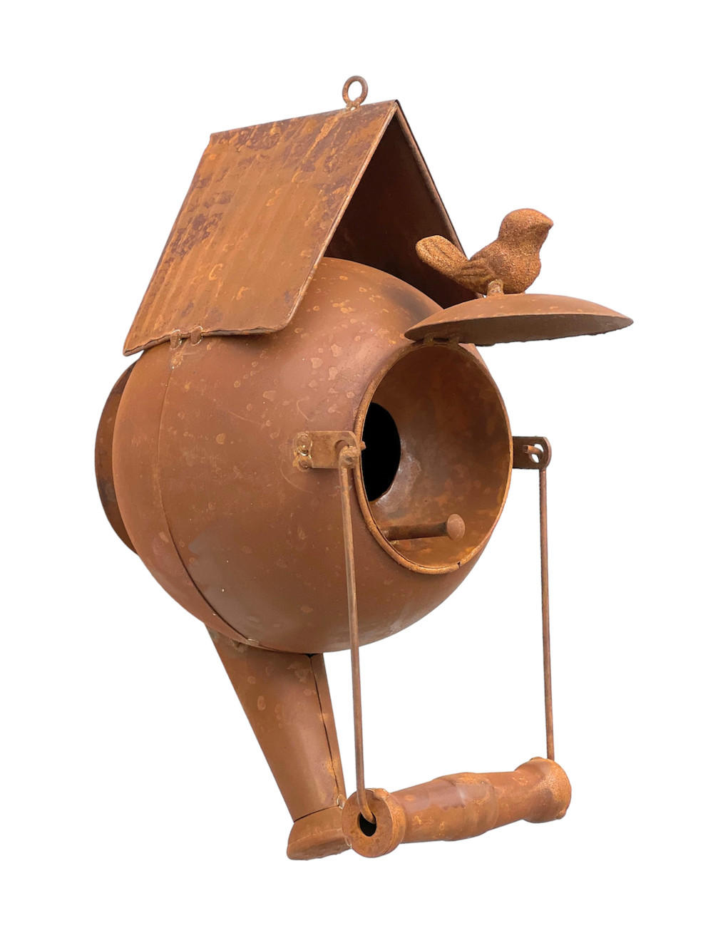 VOGELHAUS Gießkanne zum Aufhängen 96422 - Braun, Metall (15/48/21cm) - DanDiBo