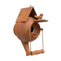 VOGELHAUS Gießkanne zum Aufhängen 96422 - Braun, Metall (15/48/21cm) - DanDiBo